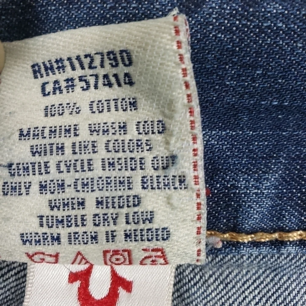 TRUE RELIGION Men's Jeans Ricky Dark Wash Sz 33